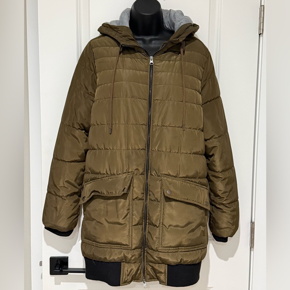 Forever 21 Shiny Puffer Jacket